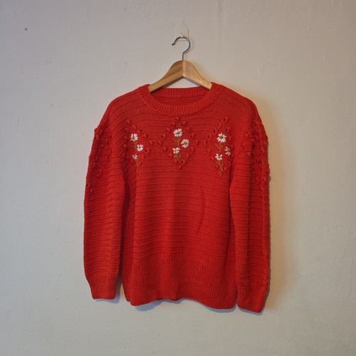 Strickpullover damen rot mit - strickpullover,