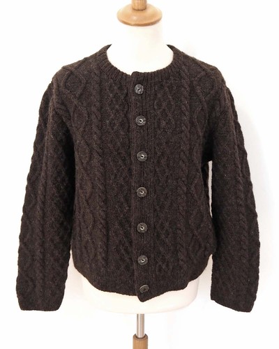 Herren strickjacke l - strickjacke, braun