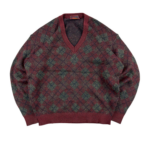 Vintage argyle strickpullover - vintage,
