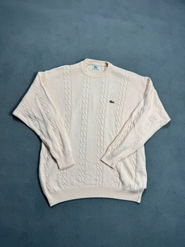 Lacoste vintage cable knit - lacoste,