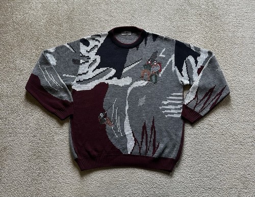 Vintage herren pullover grau - pullover,