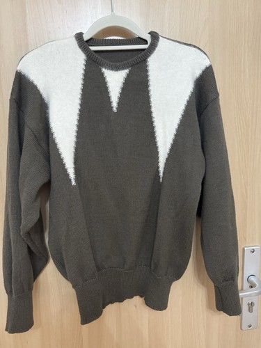 Vintage strickpullover weiß - vintage, &